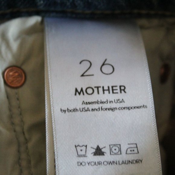 Mother Sinner Fray Play Dirty Jean Shorts H11463 - Picture 11 of 12